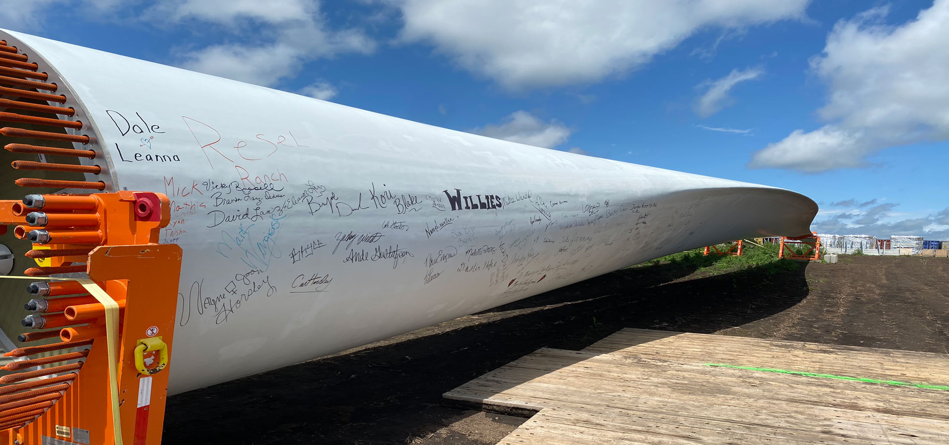 Willie's Bar and Grill and Sweetland Wind Farm